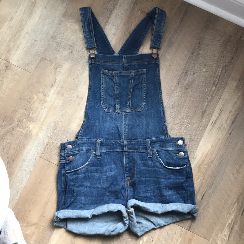 Mossimo Dark Wash Overall Shorts